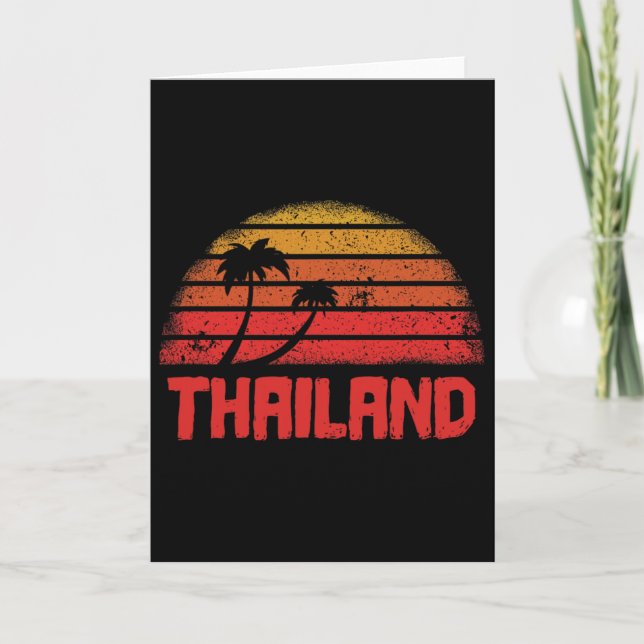 Tarjeta Tailandia Vintage Retro 70s Throwck  (Anverso)