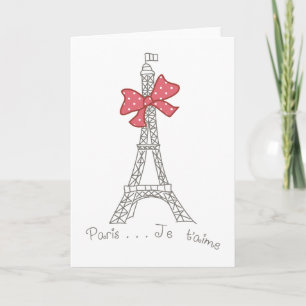 Tarjeta T'aime de París… Je
