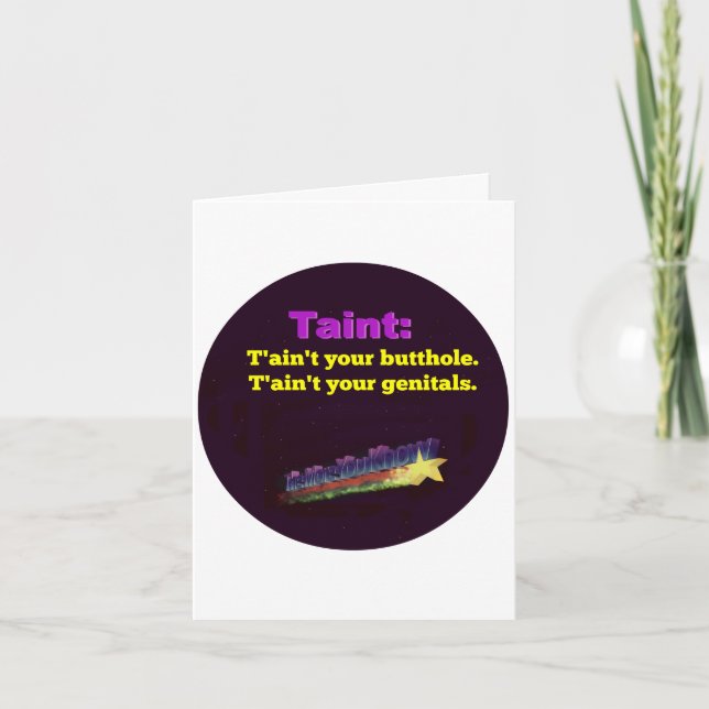 Tarjeta T'aint. (Anverso)