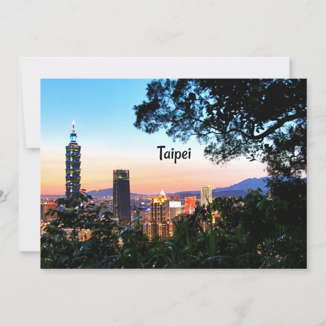 Tarjeta Taipei, Taiwán (Anverso)