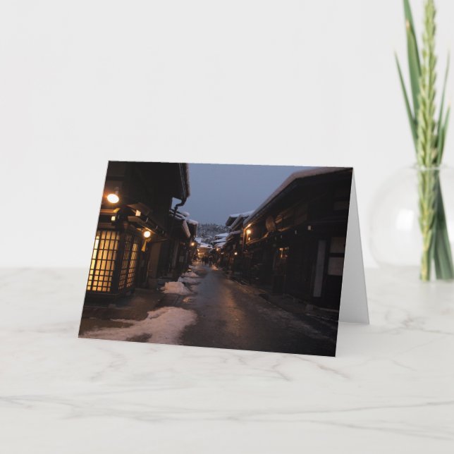 Tarjeta Takayama en la noche (Anverso)