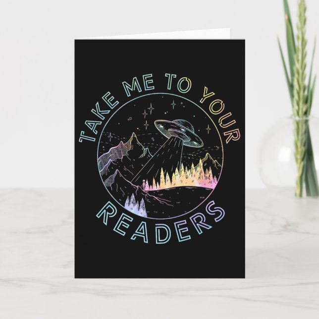 Tarjeta Take Reading English Teacher Library Alien Space T (Anverso)