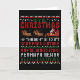 Tarjeta Tal Vez El Pensamiento De La Navidad No Proviene D
