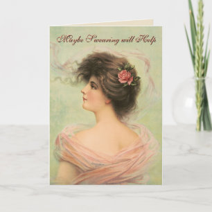 Tarjeta Tal Vez Maldecir Ayudará Vacío Dentro Al Final