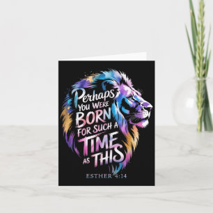 Tarjeta Tal Vez Naciste Por Un Tiempo Como Este.