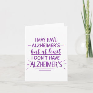 Tarjeta Tal Vez Tengo Heimers Pero Al Menos No Me Gusta Sh