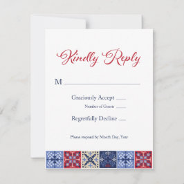 Tarjeta Talavera Mexicana Tile RSVP