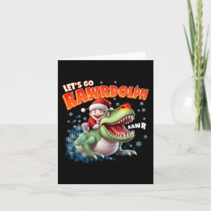 Tarjeta Tales Navidades de Rex Merry Rexmas Rawrdolph en K