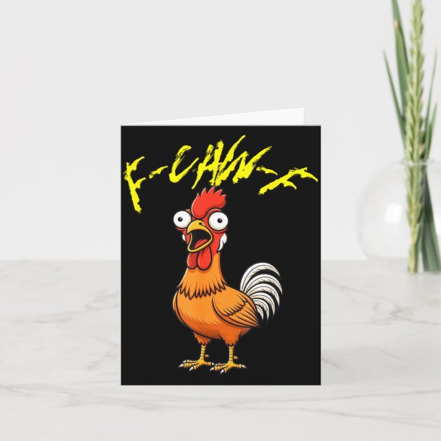 Tarjeta Talking Funny Chicken  (Anverso)
