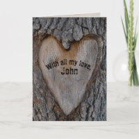 talla de corazón en árbol para aniversario