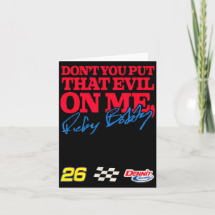 Tarjeta Talladega Nights No Me Pongas Esa Maldad Funny M