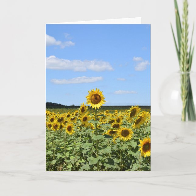 Tarjeta Tallest Sunflower - Inspirational Greeting Card (Anverso)