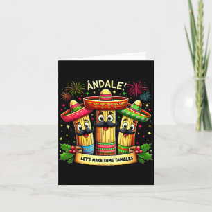Tarjeta Tamal de Navidad Mexicano Ándale Hagamos Algunos T