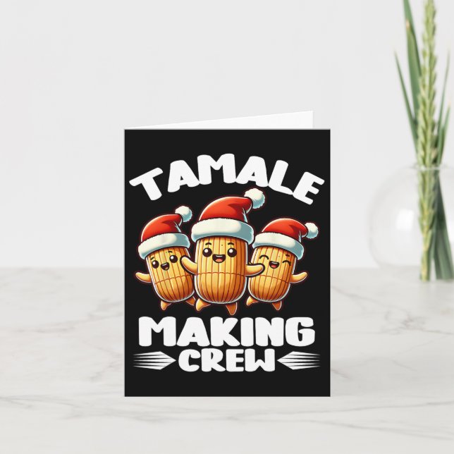 Tarjeta Tamale Creando Tripulación Familia Mexicana De Ali (Anverso)