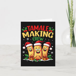 Tarjeta Tamale Haciendo Cómplice a la Tripulación Navidade