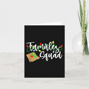 Tarjeta Tamales Squad Tamales Crew Fun Navidades