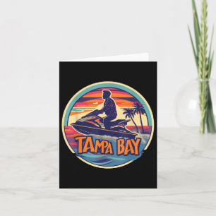 Tarjeta Tampa Bay Florida Jetski Boating Water Gulf Waters
