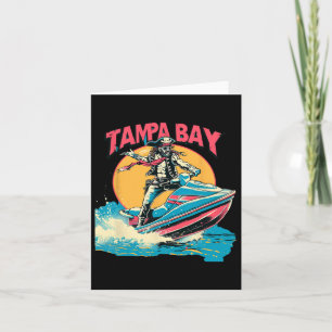 Tarjeta Tampa Bay Pirate Florida Jetski Bote divertida Gas