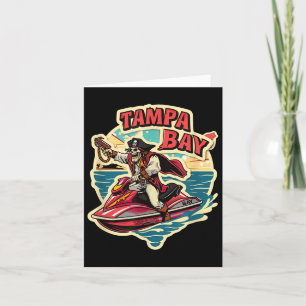 Tarjeta Tampa Bay Pirate Florida Jetski Bote divertida Gas