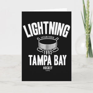 Tarjeta Tampa Y Lightning Hockey Puck Azul Oficialmente Li