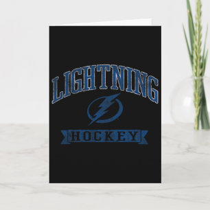 Tarjeta Tampa Y Lightning Vintage Hockey Gris Oficialmente