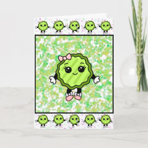 Tarjeta Tan contento de haberte elegido Pepino divertid