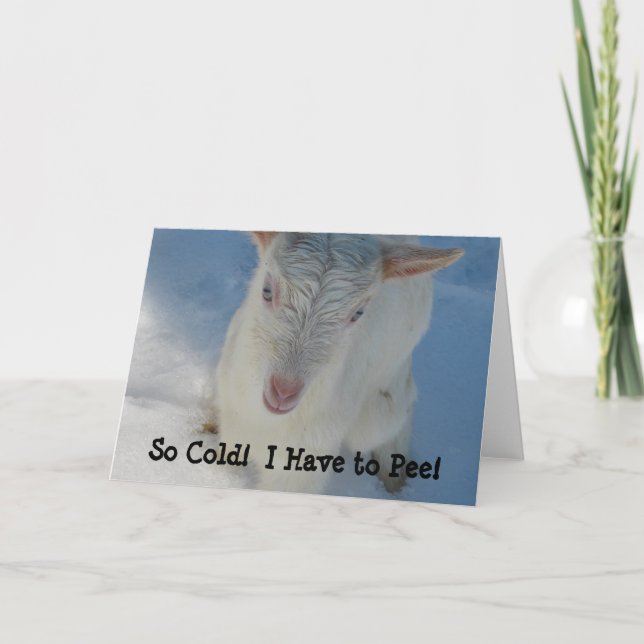 Tarjeta ¡Tan Frío! ¡Tengo que pagar! (Anverso)