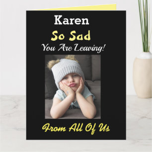 Tarjeta ¡Tan triste! Gran retiro del grupo Funny Girl