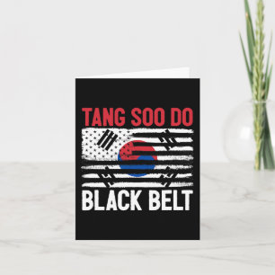 Tarjeta Tang Soo Do Black Belt Karate Fighter
