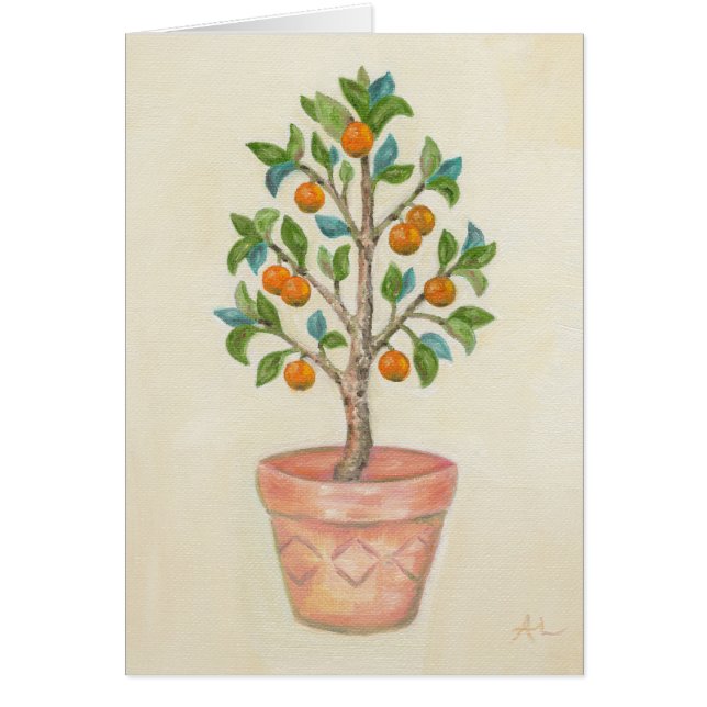 Tarjeta Tangerine Tree (Frente)