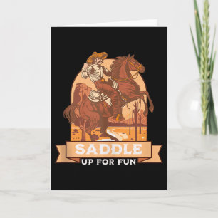 Tarjeta Tanque de Humor de Montar a Caballo Vaquero Occide
