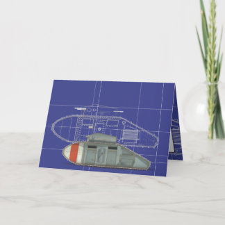 Tarjeta Tanque Mark 1 británico
