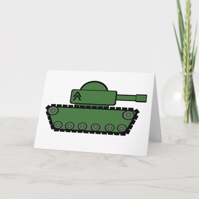 Tarjeta Tanque militar (Anverso)
