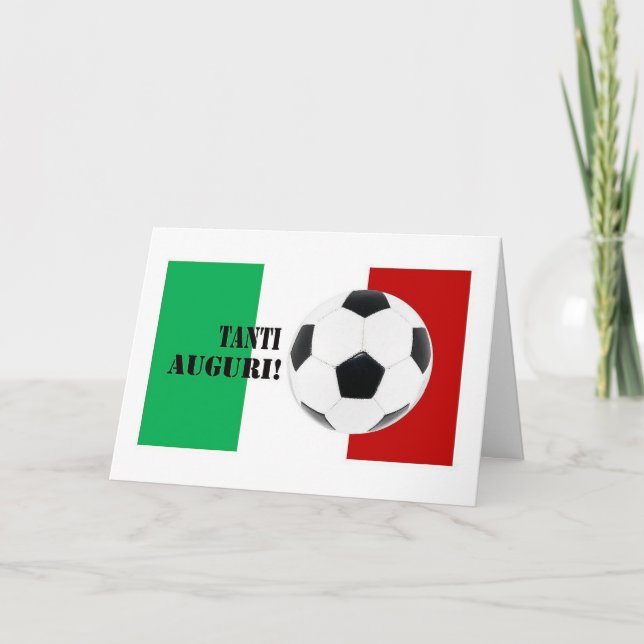 Tarjeta Tanti Auguri - Feliz cumpleaños en italiano (Anverso)