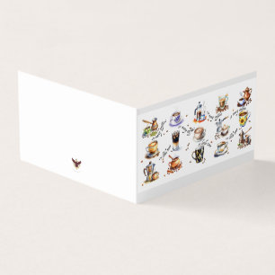 Tarjeta Tantos cafés, tan poco tiempo