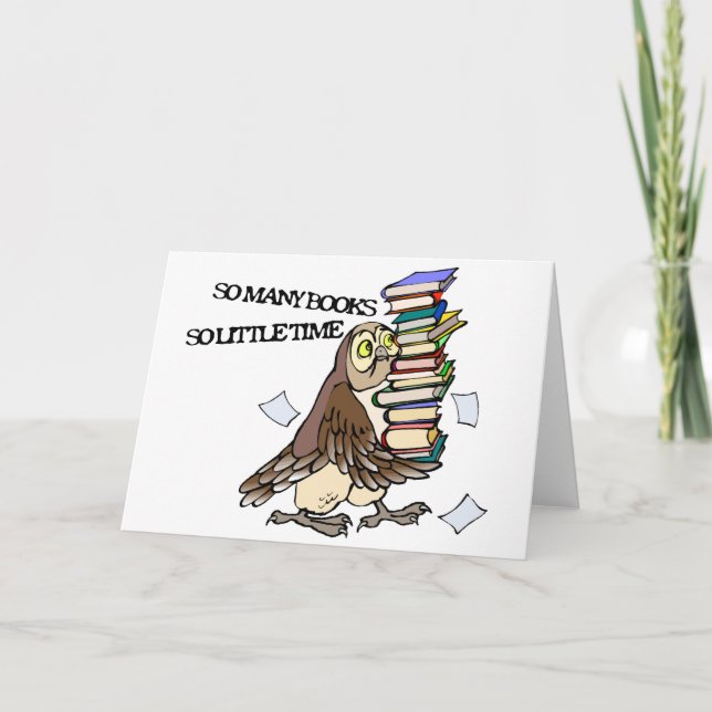 Tarjeta Tantos libros (Anverso)