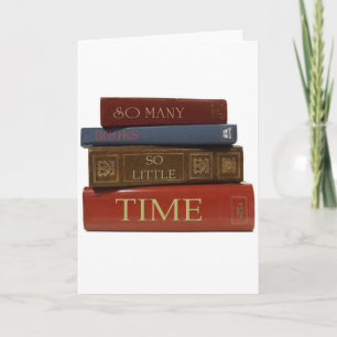 Tarjeta Tantos Libros Tan Poco Tiempo