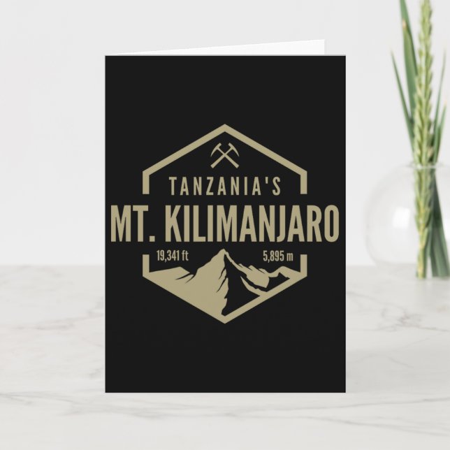 Tarjeta Tanzania Monte Kilimanjaro  (Anverso)