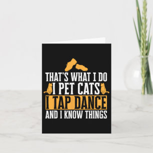 Tarjeta Tap Dancing Teachs Gatos Tap Dancer Tap Dance