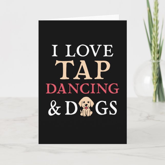 Tarjeta Tap Dancing y Dogs (Anverso)