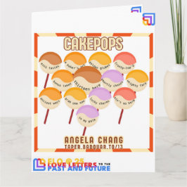 Tarjeta Taper:CakePops Hola desde ELO2025