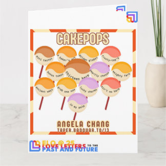 Tarjeta Taper:CakePops Hola desde ELO2025