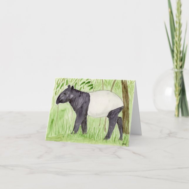 Tarjeta Tapir inusual (Anverso)
