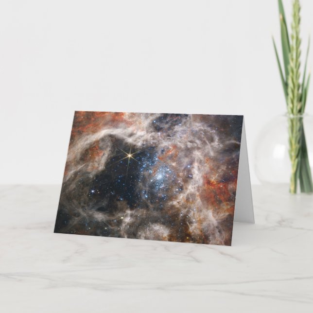 Tarjeta Tarantula Nebula Imagen de JWST (Anverso)