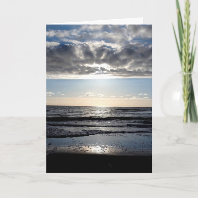 Tarjeta Tarde en la Playa (Anverso)