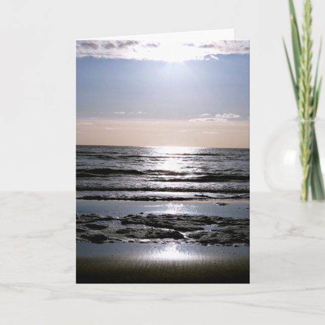 Tarjeta Tarde en la playa de Holanda del Norte (Anverso)