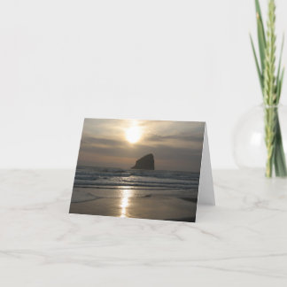 Tarjeta Tarde en la roca del Haystack