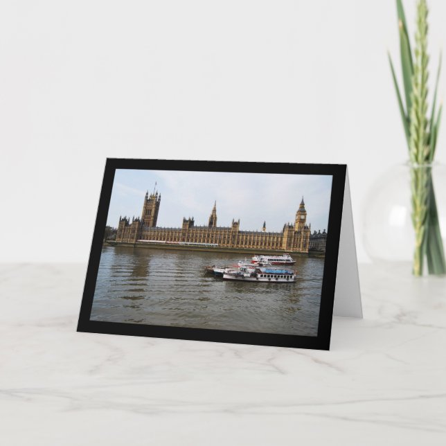 Tarjeta Tarde en Westminster (Anverso)