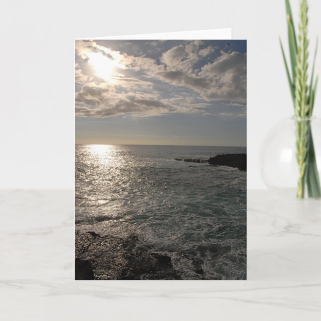 Tarjeta Tarde por la tarde en Waianae (Anverso)