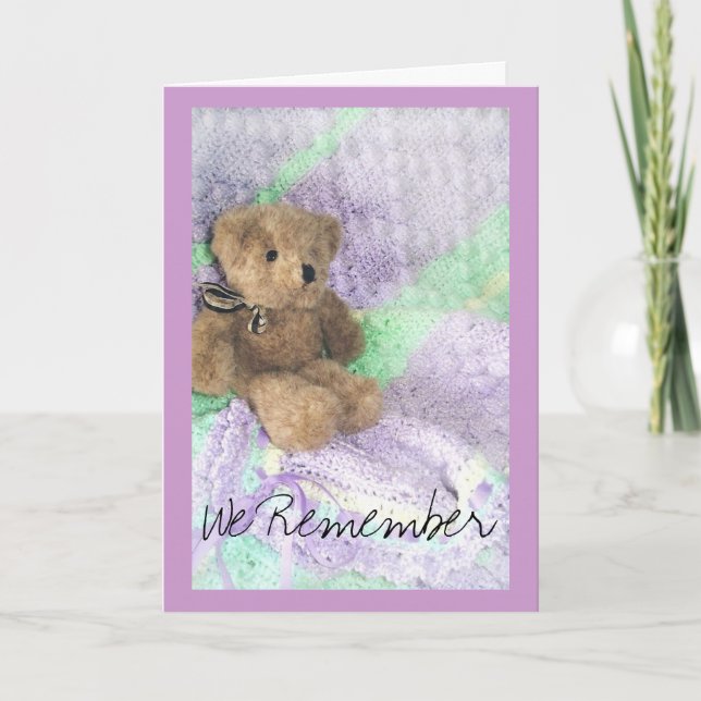 Tarjeta tardía de osito de peluche (Anverso)